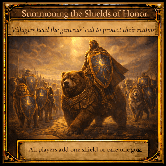 Summoning the Shields of Honor